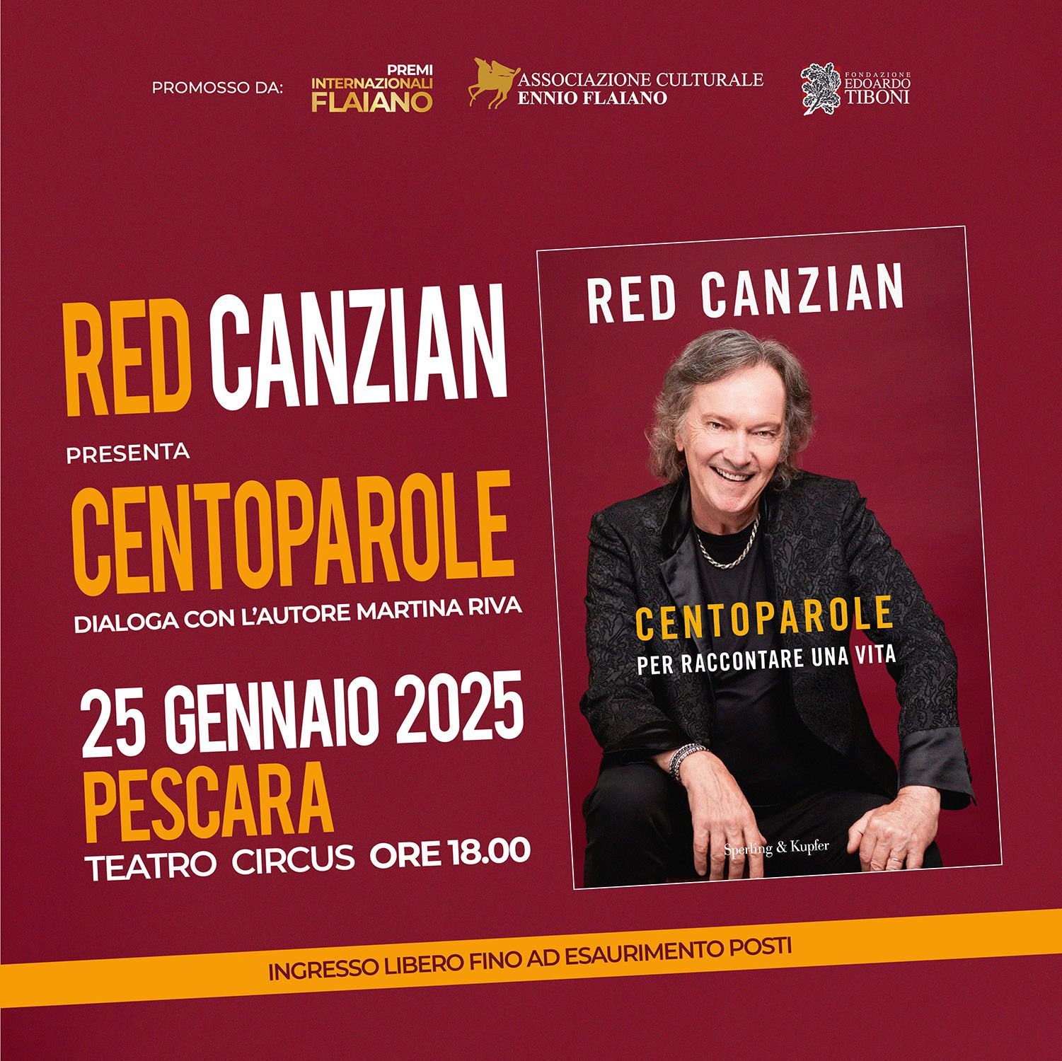 Red Canzian presenta CENTOPAROLE